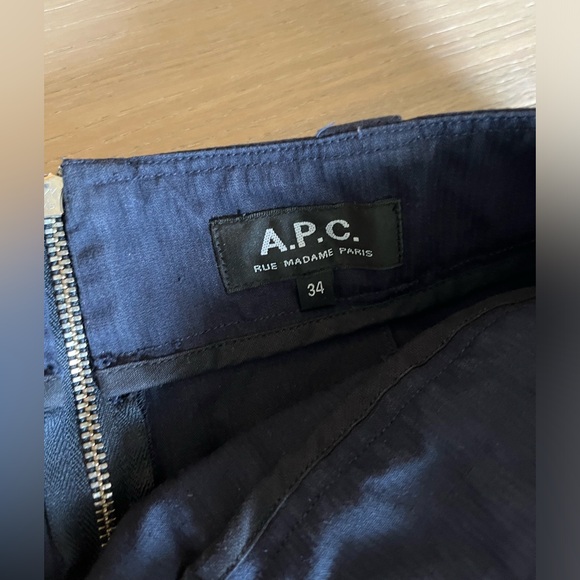 A.P.C. Navy midi skirt - Picture 3 of 7